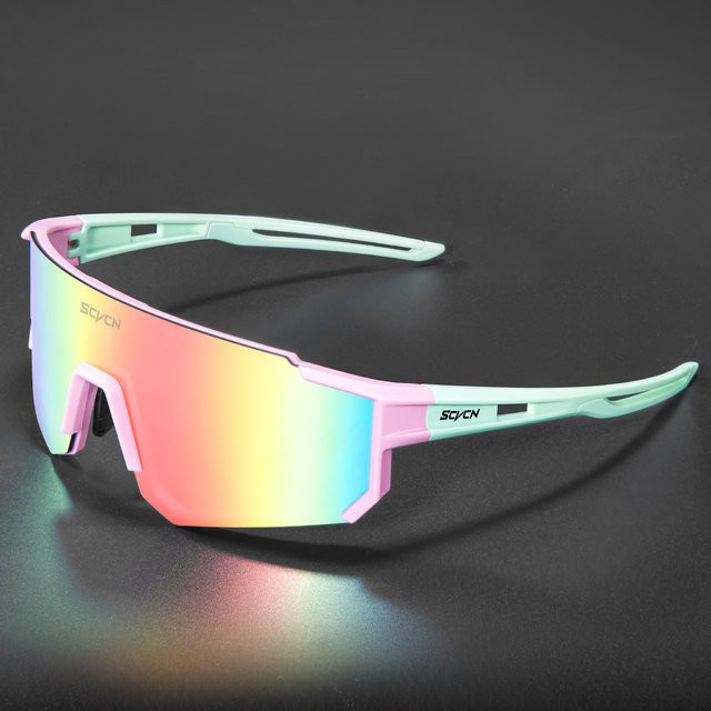 SCVCN Sportsonnenbrille, Unisex, Vollrand, Multicolor, Kunststoff - Bild 1