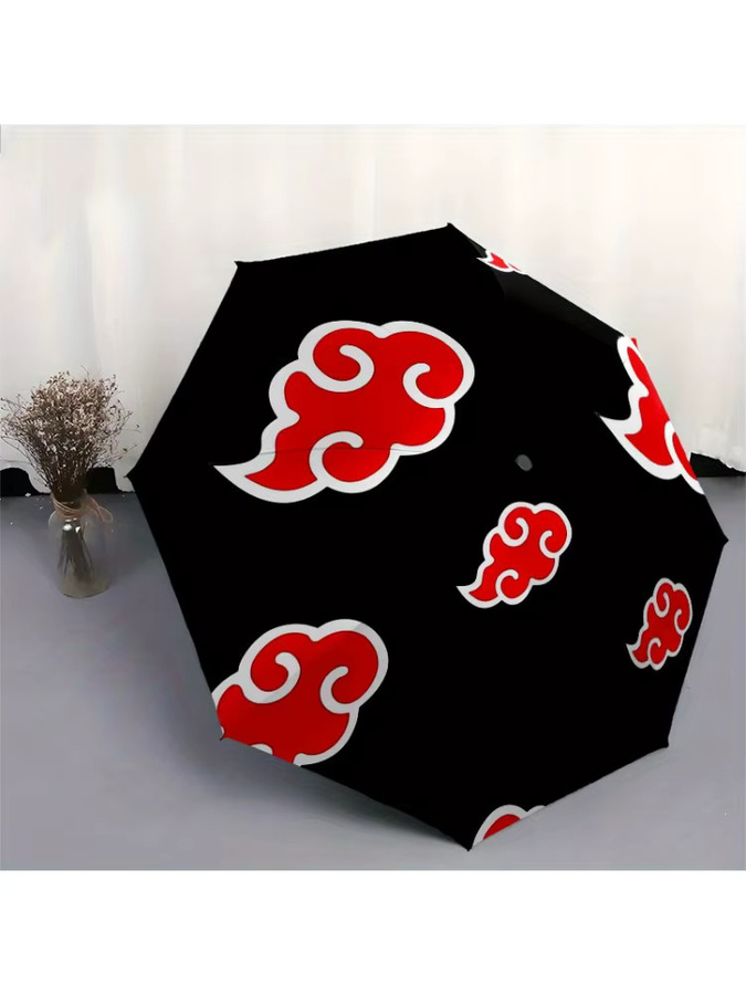 Bandai Akatsuki-Wolken-Regenschirm mit Cartoon-Muster in Multicolour - Bild 6