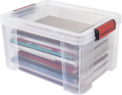Paperflow CLIP'N STORE Aufbewahrungsbox mit Deckel, transparent, 17 l, BPA-frei und lebensmittelgeeignet - Bild 1
