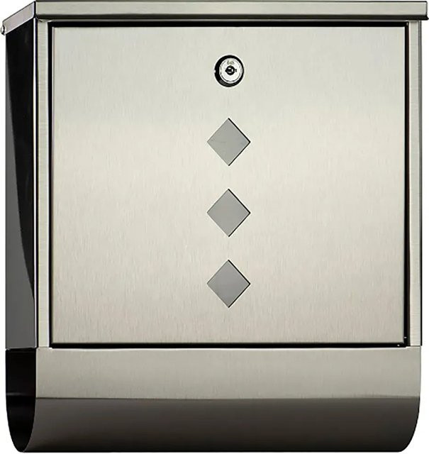 Burg-Wächter Briefkasten Square 6200 NI aus Edelstahl in Silber - Bild 1