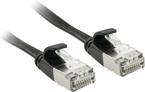 Lindy RJ45 Patchkabel CAT 6a U/FTP Ethernet LAN Schwarz 10 m mit Rastnasenschutz - Bild 1