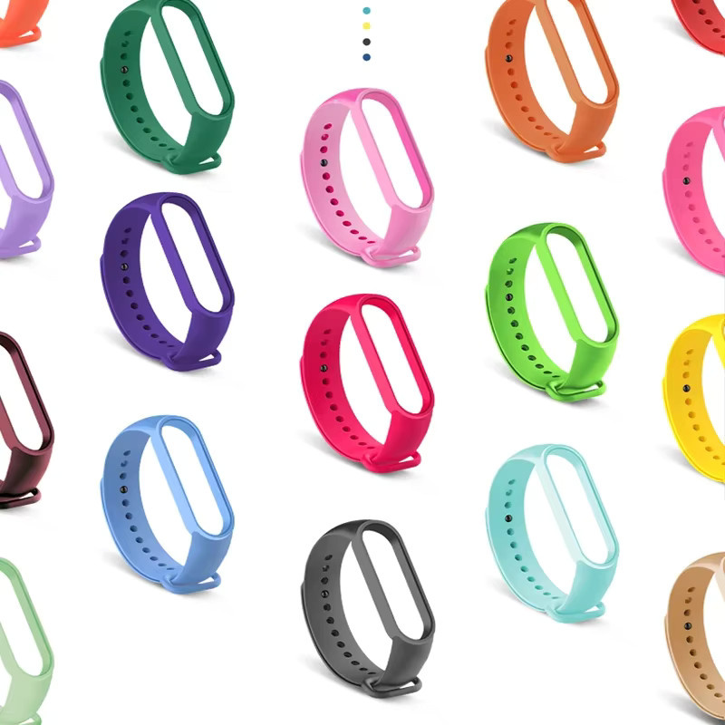 Xiaomi Uhrenarmband Silikon, Schwarz, Mi Band 7 6 5 4 3 - Bild 5