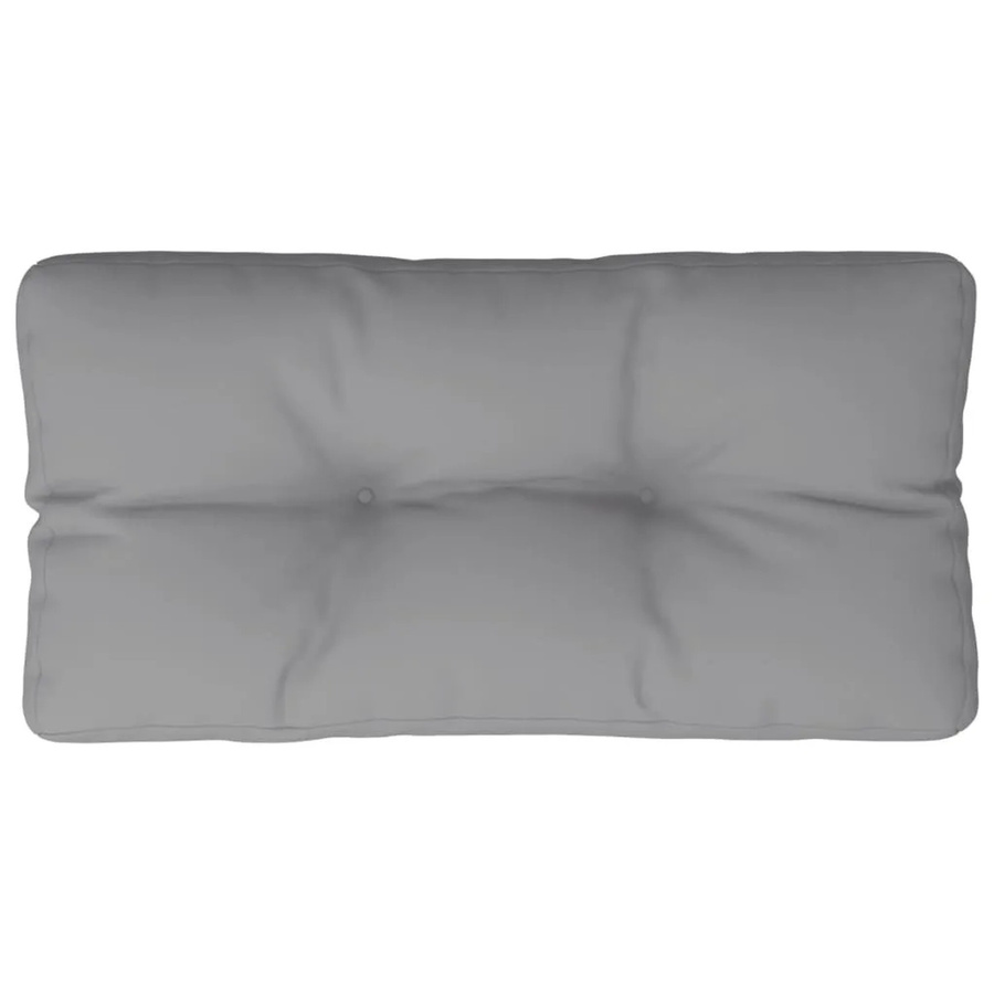 vidaXL Palettenkissen Grau aus Polyester, B/T/H: 80 x 40 x 12 cm, UV-beständig und wasserabweisend - Bild 2