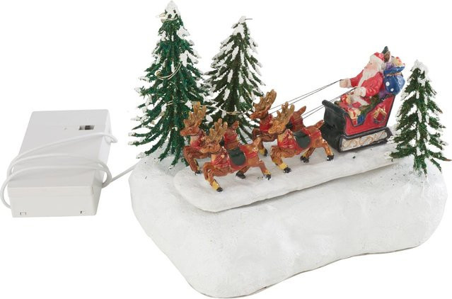 VBS Miniatur Santaschlitten aus Polyresin für Tabletop und Weihnachtsdekoration - Bild 1