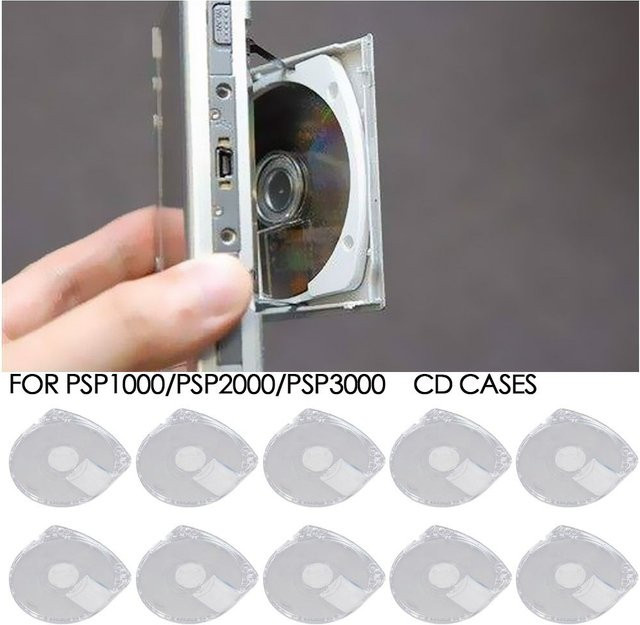 DITIPOO 10er Set DVD CD Hüllen 7mm Doppelpack in Transparent und Blau für die meisten Spiele und Medien - Bild 1