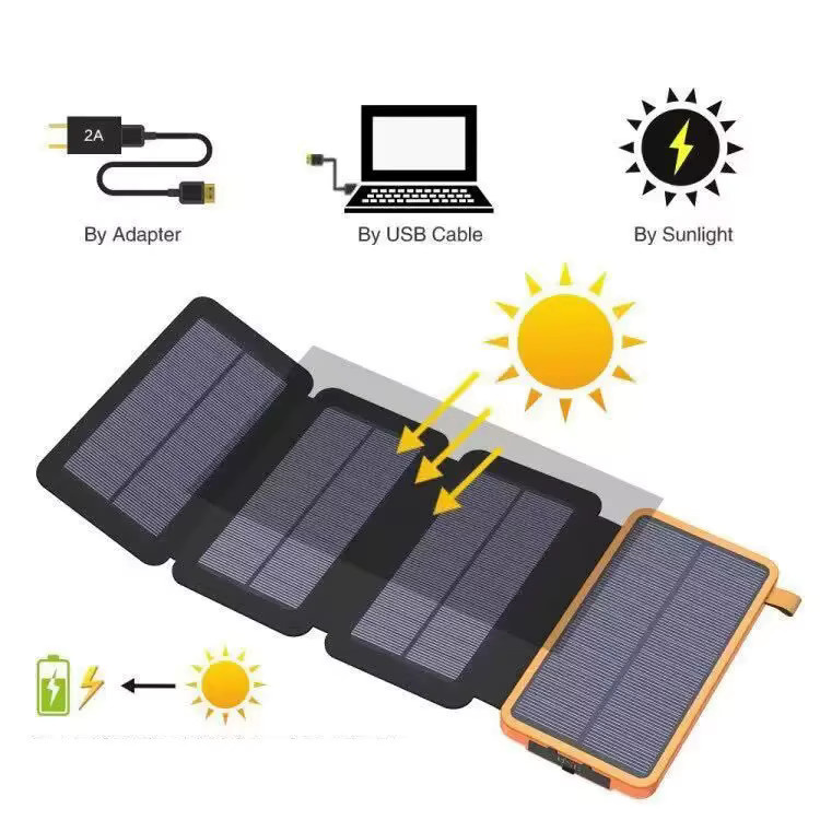 Rscrola Tragbare Solar-Powerbank mit 50000 mAh und USB-A sowie USB-C Anschlüssen für iOS und Android - Bild 3
