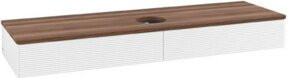V&B Waschtischunterschrank Antao mit Frontstruktur in Weiß, B: 160 cm, T: 50 cm - Bild 1
