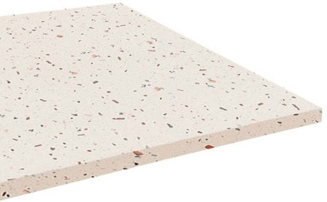 RestooTab Tischplatte rechteckig in Terrazzodekor, weiß/mehrfarbig, B: 160 cm, T: 80 cm - Bild 1