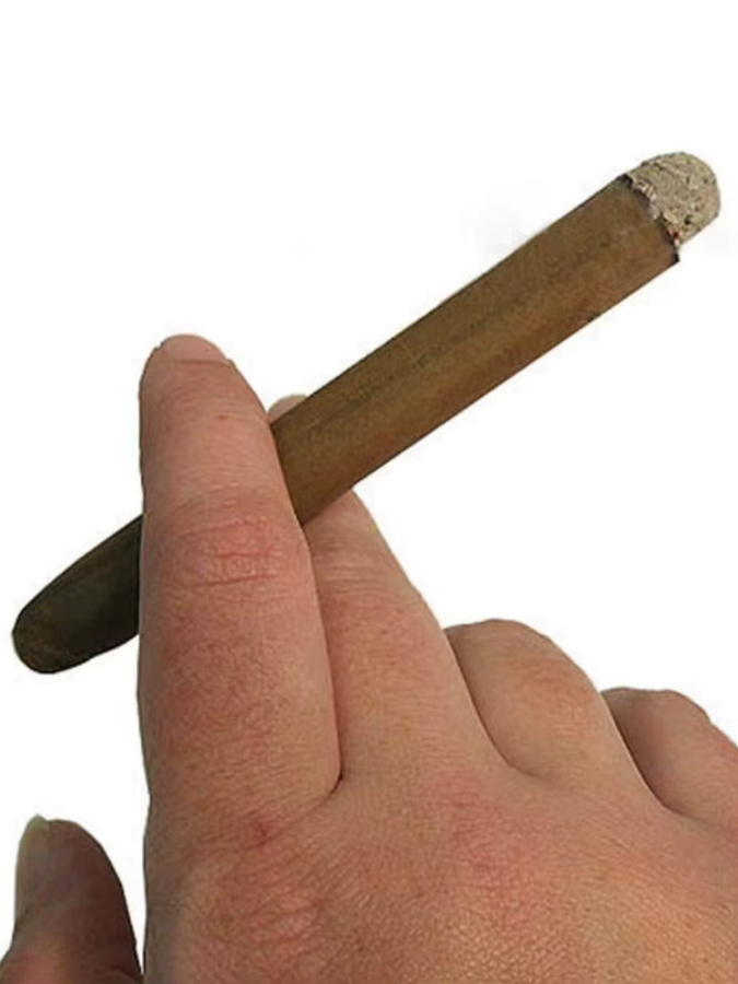 Clesen Gefälschte Zigarre Kostüm weiß Raucher - Bild 4