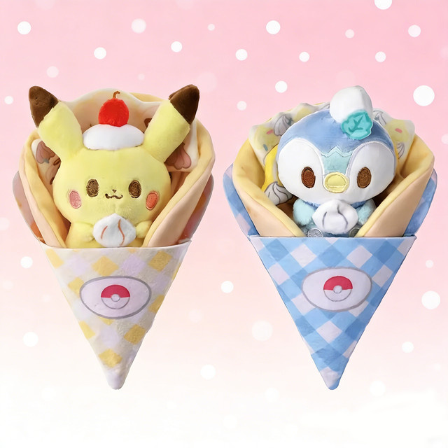 DUODUOBAO Pokémon Pikachu Piplup Crêpes-Stil Plüsch-Anhänger, 17cm - Bild 1