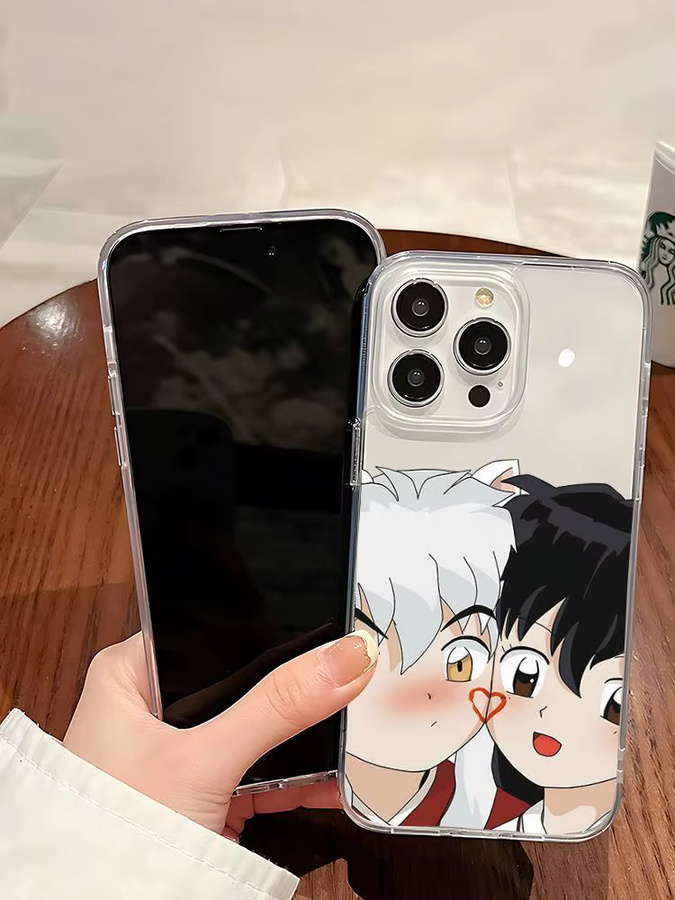 Mesuca Anime Inuyasha Sesshoumaru Handyhülle für iPhone 11 bis 17 Pro Max, Transparente Weiche Schutzhülle - Bild 4