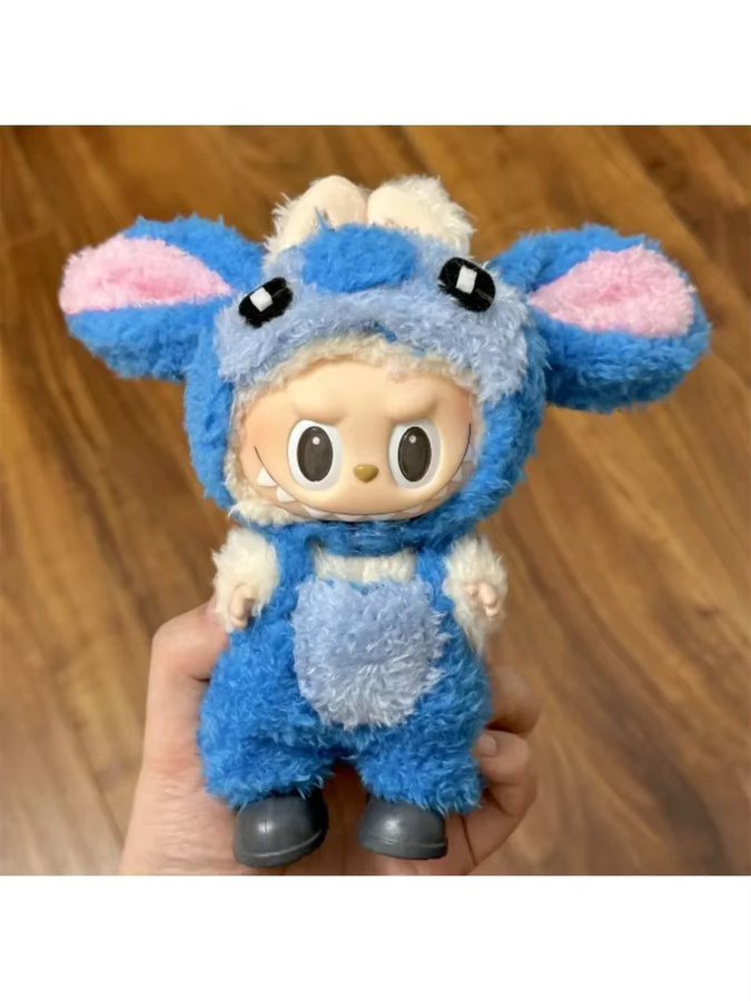GLJ.CY Labubu Kostüm Cosplay, Plüsch Set, Frosch und Schwein, 17 cm - Bild 2