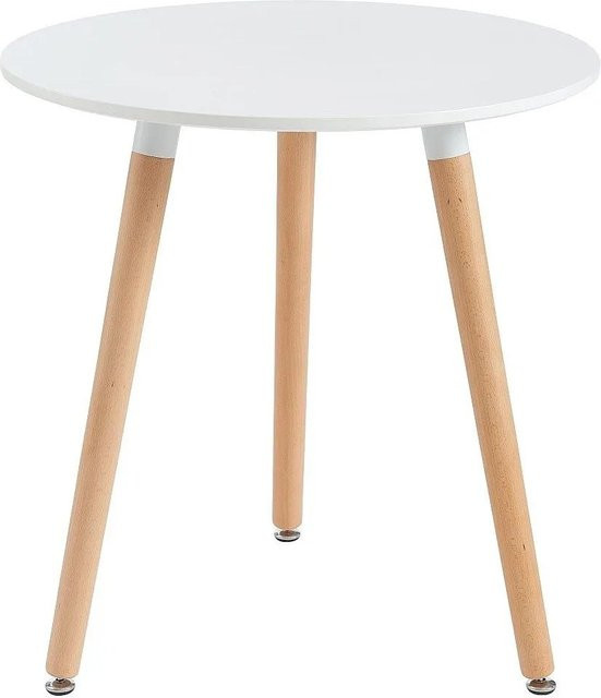 Rolena Esstisch in Weiß aus MDF und Buche mit Breite: 70 cm - Bild 1