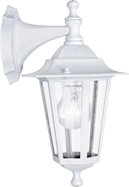 Eglo Außen-Wandleuchte Laterna 5 Weiß, 1-flammig, Aluguss, Höhe: 35 cm, Tiefe: 16,5 cm - Bild 1