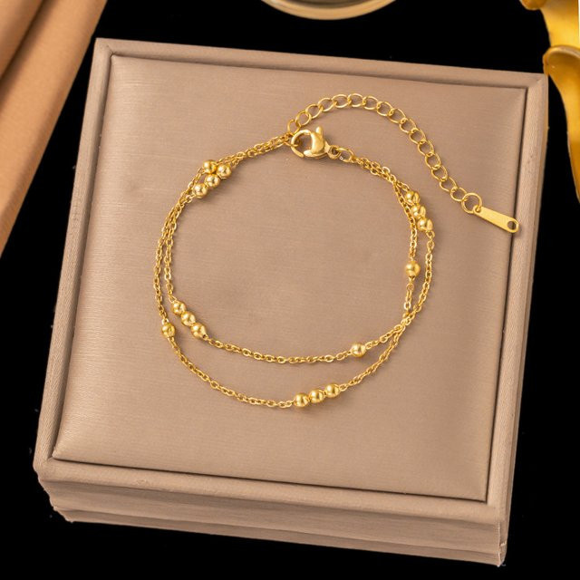 HISHER Armband, Edelstahl, Gold, Perle, Damen - Bild 1