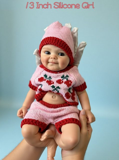Aizwa Silikon-Reborn-Mädchen, Rosa, ab 0 Jahre - Bild 1