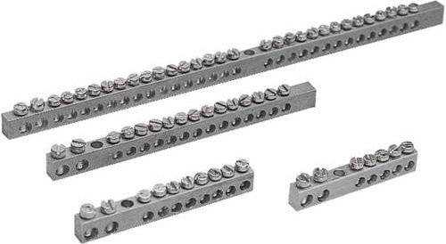 Schneider Electric Erdungsleiste aus Kupfer, Farbe Silber, 2x16 + 8x6mm² - Bild 1