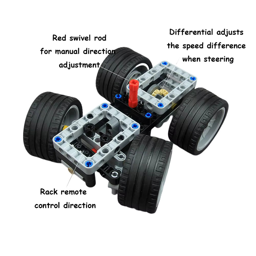 wishiot MOC-Basic-Car-Chassis, Bausteine, Kunststoff, Mehrfarbig - Bild 3