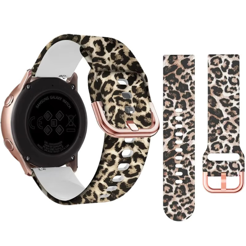 JBAILI Uhrenarmband Silikon, bedruckt, Unisex - Bild 2