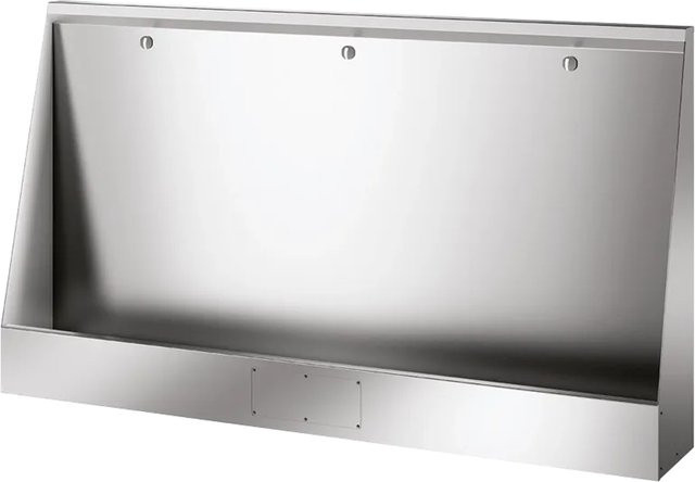 Delabie Urinalrinne LP bodenstehend aus Edelstahl in Silber, B/T/H: 180 x 33,5 x 102 cm - Bild 1