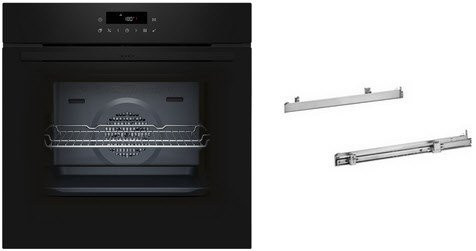 Neff Einbaubackofen BLE110EAP in Schwarz mit 71 l Volumen, Pizza-Stufe und Pyrolyse-Selbstreinigung, Breite: 59,4 cm, Energieeffizienzklasse A+ - Bild 1