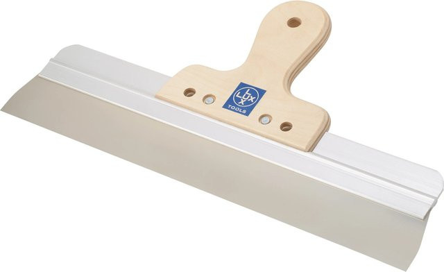 LUX-TOOLS Rakel mit Holzgriff aus Edelstahl, Farbe: Silber, Breite: 30 cm - Bild 1
