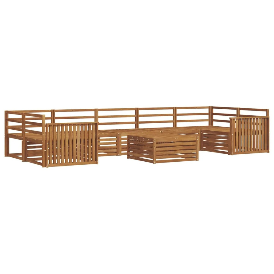 vidaXL Outdoor-Sofagarnitur 8-teilig aus Akazienholz in Natur Braun - Bild 2
