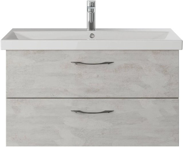 Pelipal Waschbeckenunterschrank Serie 4035 in Hellgrau, Breite: 86 cm - Bild 1