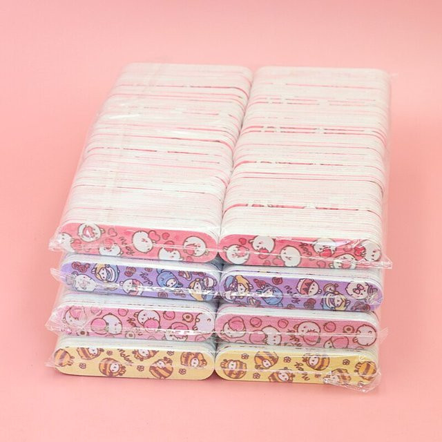 JEARLYU Mini Nagelfeilen, 100 Stück, Grau, Unisex - Bild 1