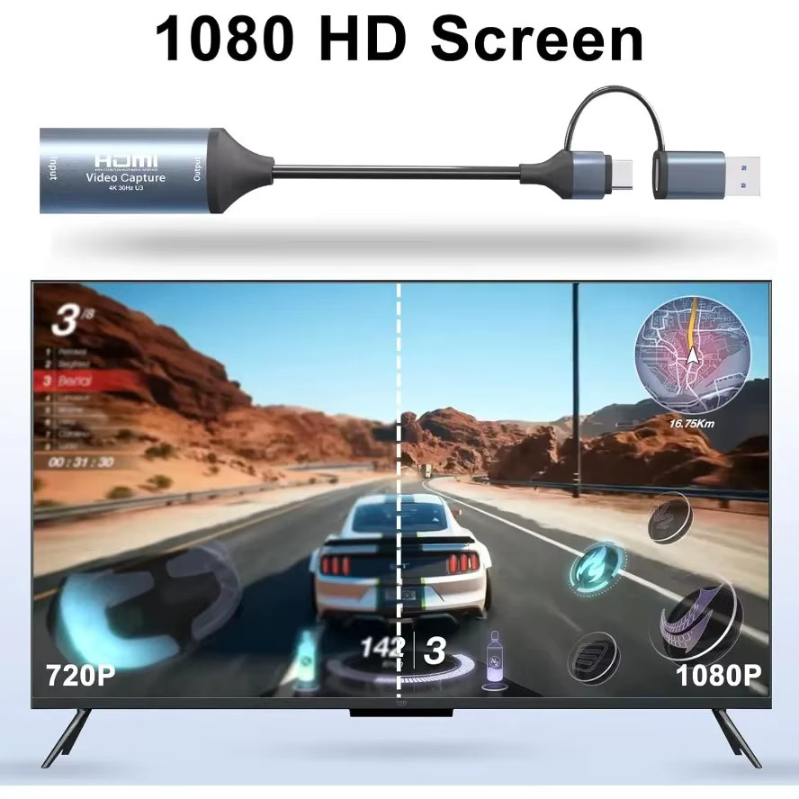 LccKaa 4K HDMI zu USB 3.0 Typ C Video Capture Card für Gaming und Live-Streaming mit Unterstützung für PS4, Xbox und OBS - Bild 4