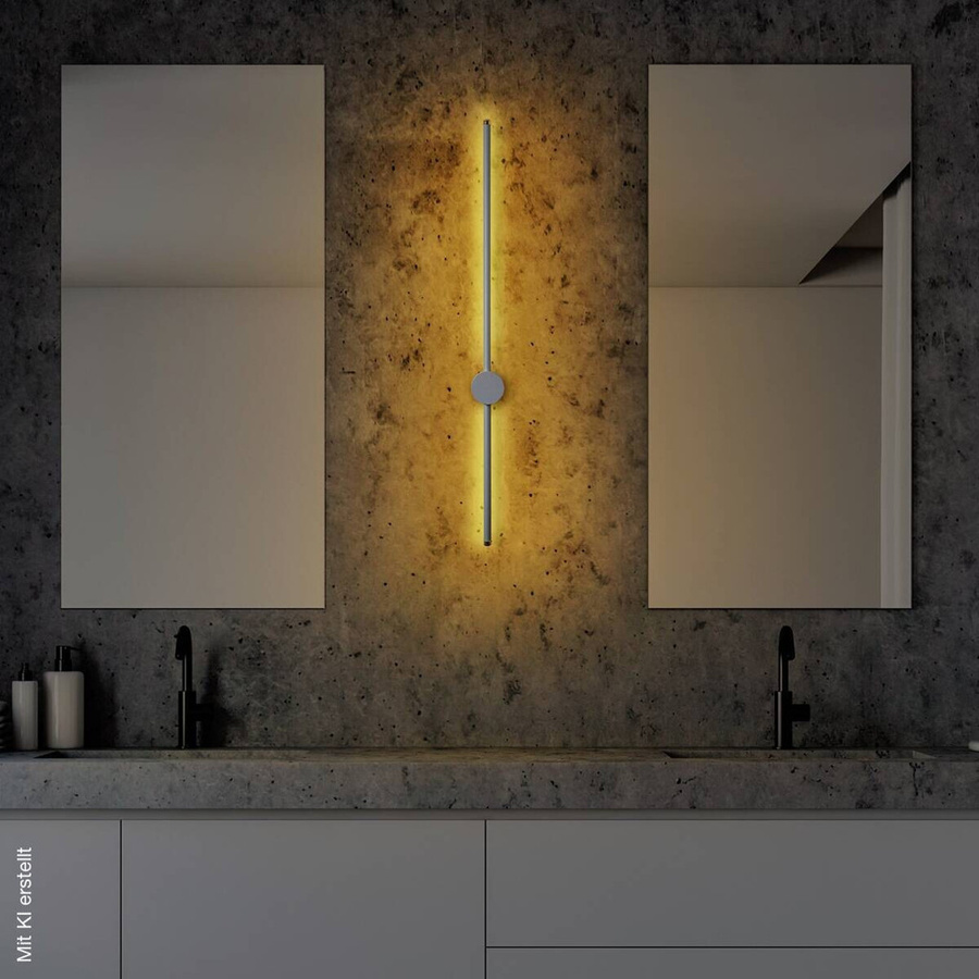 Opviq Wandleuchte modern in Grau aus Metall mit LED Up-and-Down Lichteffekt, B/H/T: 7 x 10 x 91 cm - Bild 2