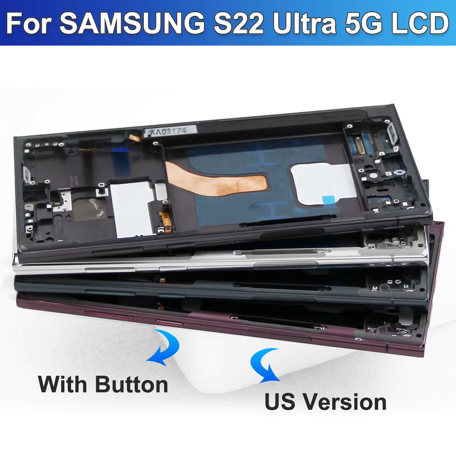 Samsung Galaxy S22 Ultra Ersatz LCD-Display mit Rahmen, 6,78 Zoll Super AMOLED Digitaler Touchscreen in Schwarz, Modell S908B S908U - Bild 4