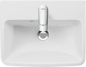 Duravit Möbel-Handwaschbecken No. 1 in Weiß mit Hahnlochbank, Überlauf und Mitlaufender Armatur, B/T: 50 x 40 cm - Bild 1