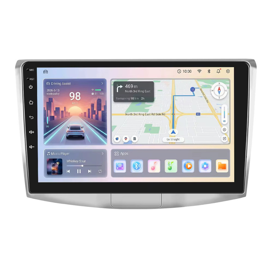 Podofo Android Autoradio für Volkswagen Magotan, CC und Passat B6/B7 in Schwarz mit Wireless CarPlay, GPS und WIFI - Bild 6