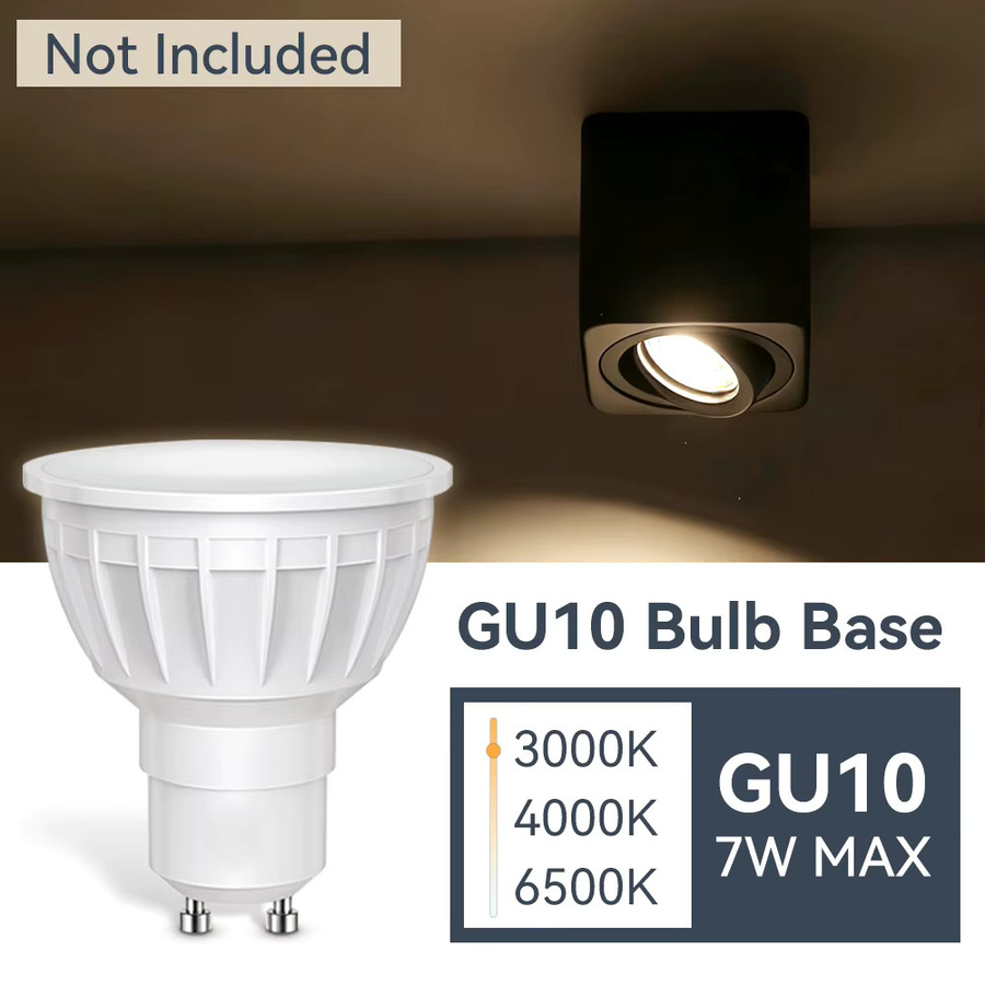 CANMEIJIA Aufputz-Downlight LED-Deckenleuchte in Schwarz mit austauschbarem GU10 Spot für Wohnzimmer und Schlafzimmer - Bild 4