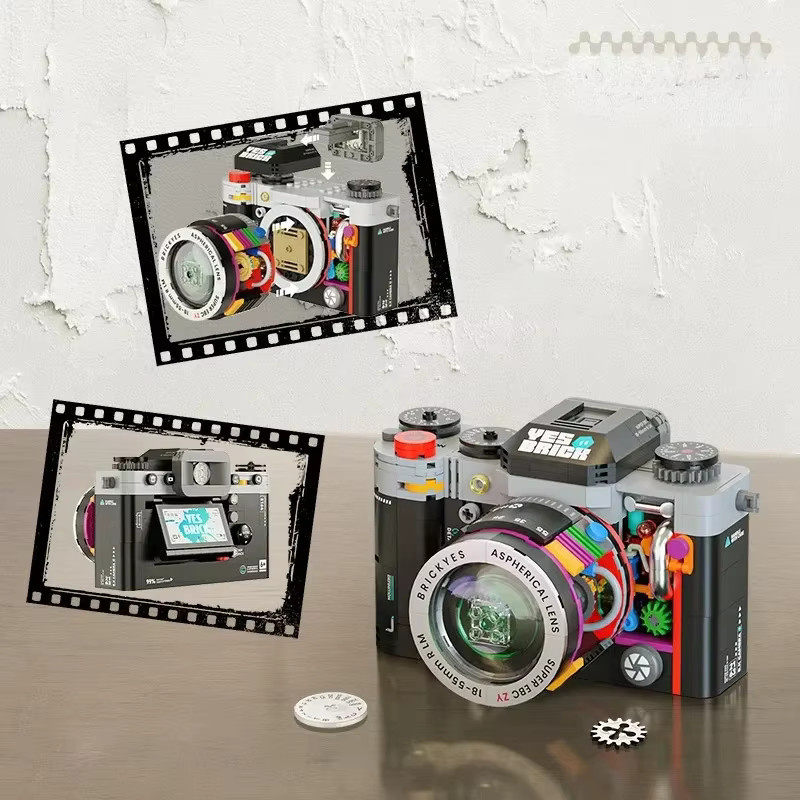 CONUSEA Retro-Kamera-Serie, Bausteine, Mini-Ziegel, Modellspielzeug - Bild 2