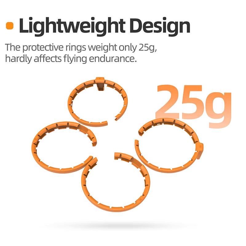 Sunnylife Propellerschutz für DJI Flip Drohne in Orange als Antikollisionsschutz und Fallschutz - Bild 2
