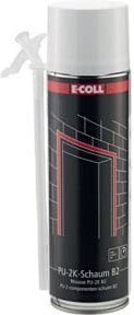 E-COLL PU-2K-Schaum B2 MDI Polyurethan-Schaum wasserfest schwarz 400 ml - Bild 1