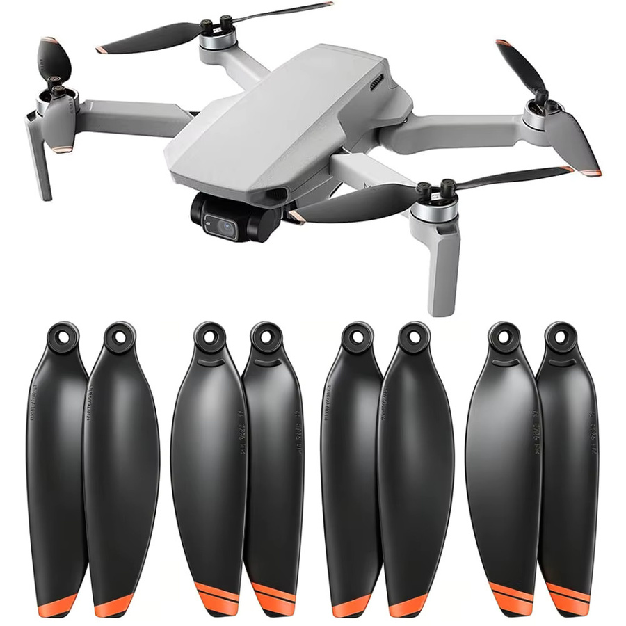 HAPPORIA 4726 FM Propeller für DJI Mini 2, Mini 2 SE, Mini SE und Mini 4K in Schwarz mit Propellerhaltergurt - Bild 4