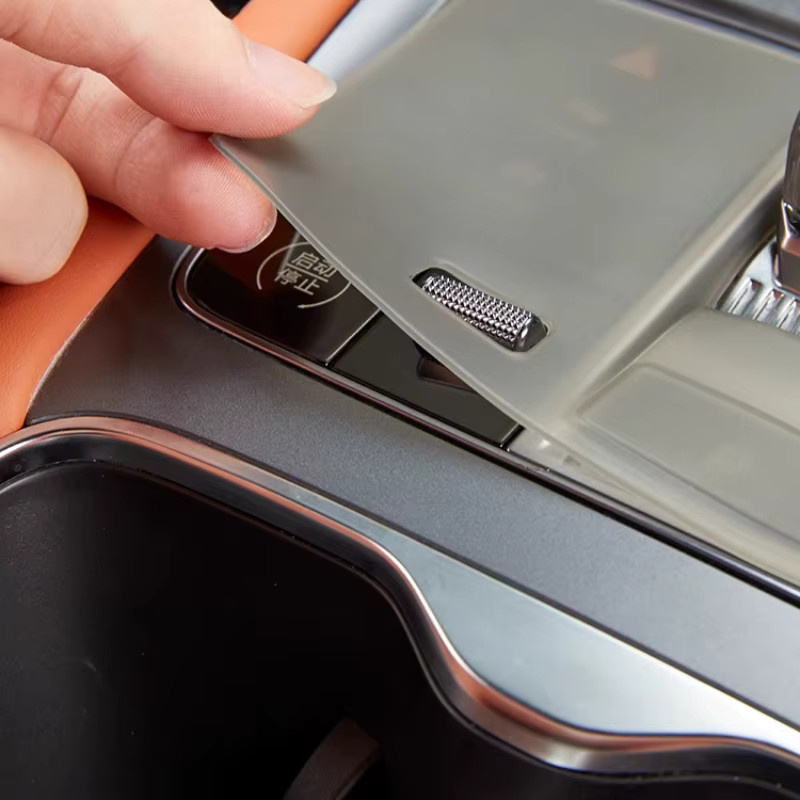 BYD Sealion 7 Silikon-Schutzpolster für die Auto-Zentralsteuerung und Getriebe-Tasten, Grau, wasserdicht und staubdicht - Bild 4