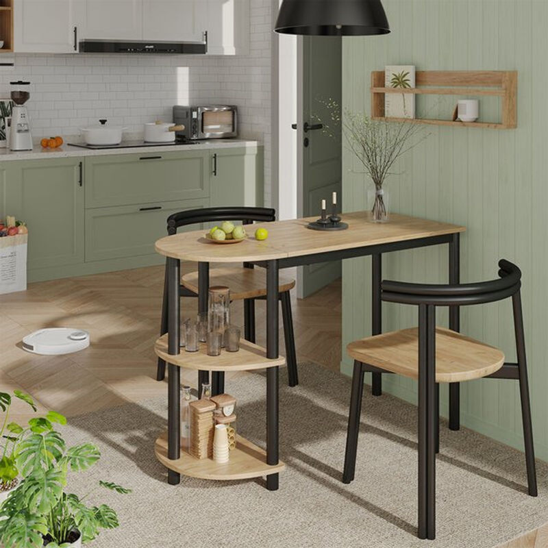 Vicco Bartisch Freetown in Eiche Schwarz mit Regal B: 110 cm, T: 75,5 cm, H: 74,9 cm - Bild 2