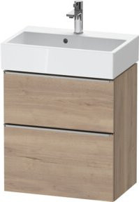 Duravit Waschtischunterschrank D-Neo Compact in Braun, B/T/H: 58,4 x 37,2 cm - Bild 1