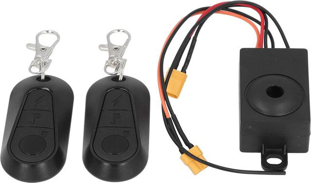 Fishine Elektroroller-Alarm mit Fernbedienung und XT30-Anschluss als Diebstahlschutz für Elektrofahrräder wie M365 PRO in Grau - Bild 1