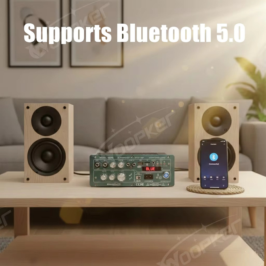 Woopker D600E Bluetooth 5.0 Verstärkerplatine mit 2.1 Kanal und TWS-Funktion für Subwoofer und Stereo-Sound (100W+100W+200W) - Bild 3