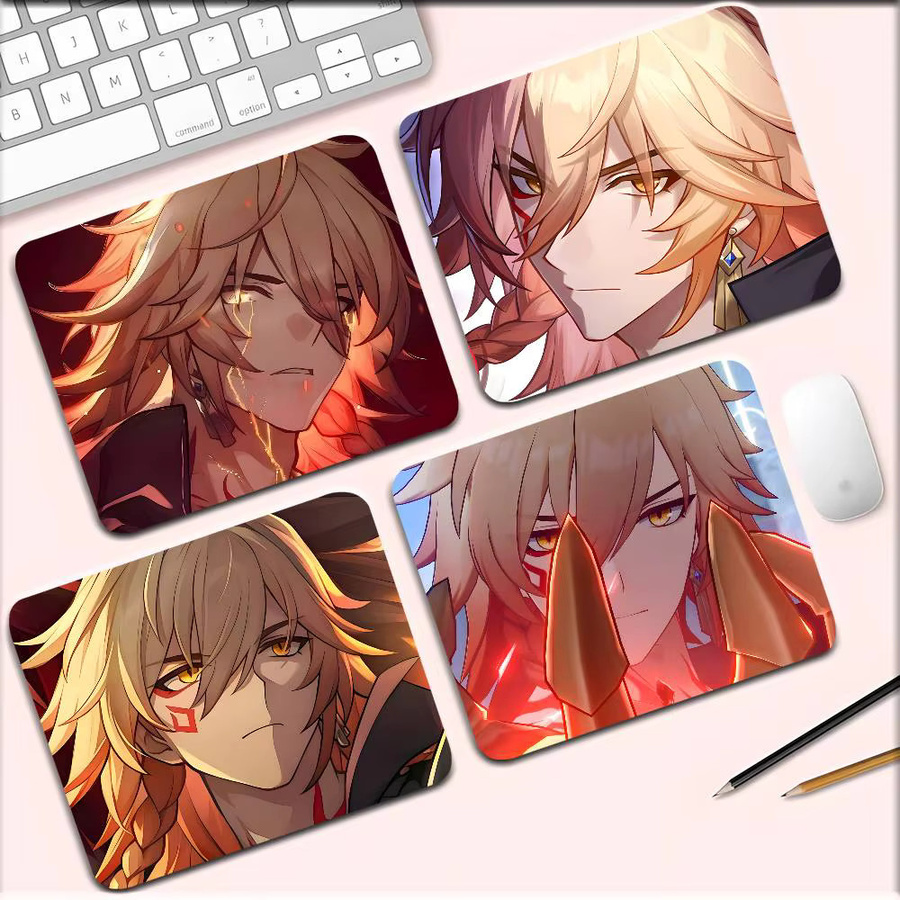Moetch Honkai Star Rail Anime Mydei Mauspad für Tastatur und Laptop, rutschfest, Multicolour - Bild 2