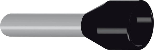 Hilpress Aderendhülsen isoliert Schwarz 1,5 mm² x 14 mm, 100 Stück - Bild 1