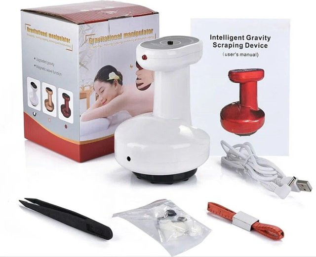 Binchi Health Technology Elektrisches Vakuum-Schröpfen-Körpermassagegerät, Weiß - Bild 1