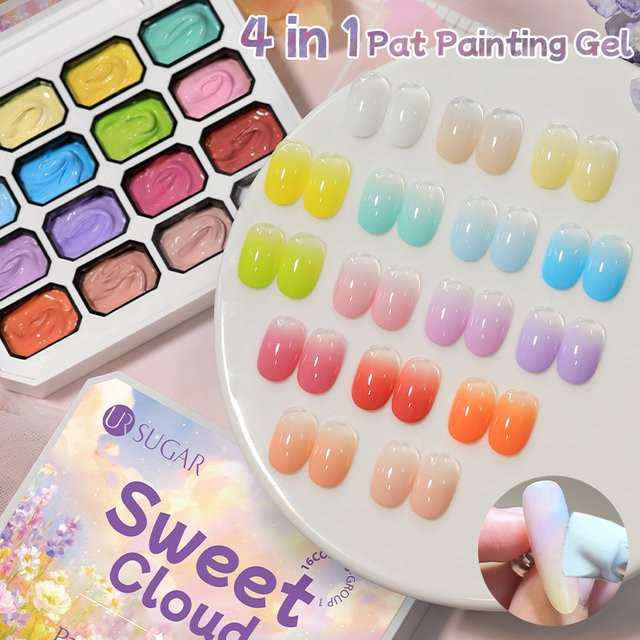 UR SUGAR Nagel-Patting-Gel, 16 Farben, Glänzend - Bild 1