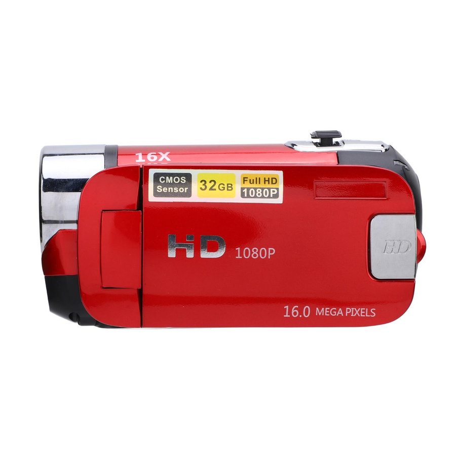 Honor Electronics Camcorder mit 2,4-Zoll-Farbbildschirm, 16 MP, 1080P Full HD, 16-facher Digitalzoom und Fülllicht in Weiß - Bild 1