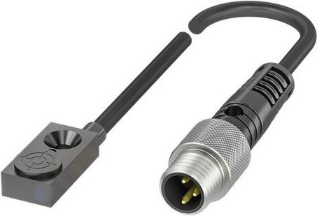 Balluff Induktiver Näherungsschalter BES R04KC-PSC25F-EP00,3-GS49 BES01YM, PNP Schließer, Grau, B/T/H: 16 x 8 x 4,7 mm - Bild 1